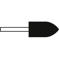 TYROLIT Keramische Stifte DxT-SxL,R 13x20-6x40,R=22 Für Stahl, Form: 52SP - Geschoss (Schleifstift), Art. 6660