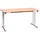 Sodematub Klapptisch 120 x 80 x 74 cm Beige/Braun/Silber