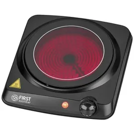 First Austria TZS First Austria - Infrarot-Einzelkochplatte 1200W - Ø 175 mm - Mobiles Kochgerät mit Überhitzungsschutz & stufenloser Thermostatsteuerung - Glaskeramik-Kochfeld für alle Topfarten