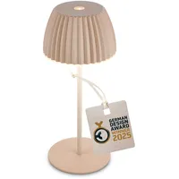 Briloner LED-Akku-Tischlampe Brilo unplugged Riffle Mini LED Tischlampe Akku