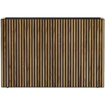 Herstera Pflanzkübel Deco Planter Divider L 120 x 40 x 80 cm Schwarz