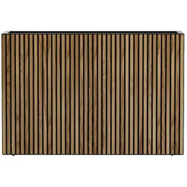 Herstera Pflanzkübel Deco Planter Divider L 120 x 40 x 80 cm Schwarz