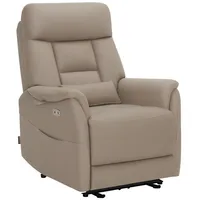M MCombo Relaxsessel M MCombo elektrisch 78 x 106,5 x 94 cm Beige/Braun mit Relaxfunktion