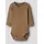 NAME IT "NBMKAB LS BODY NOOS", Mädchen, Gr. 74, N-Gr, braun (toasted coconut), Feinripp, Obermaterial: 57% Baumwolle, 38% Modal, 5% Elasthan, unifarben, regular fit, Rundhals, Bodys