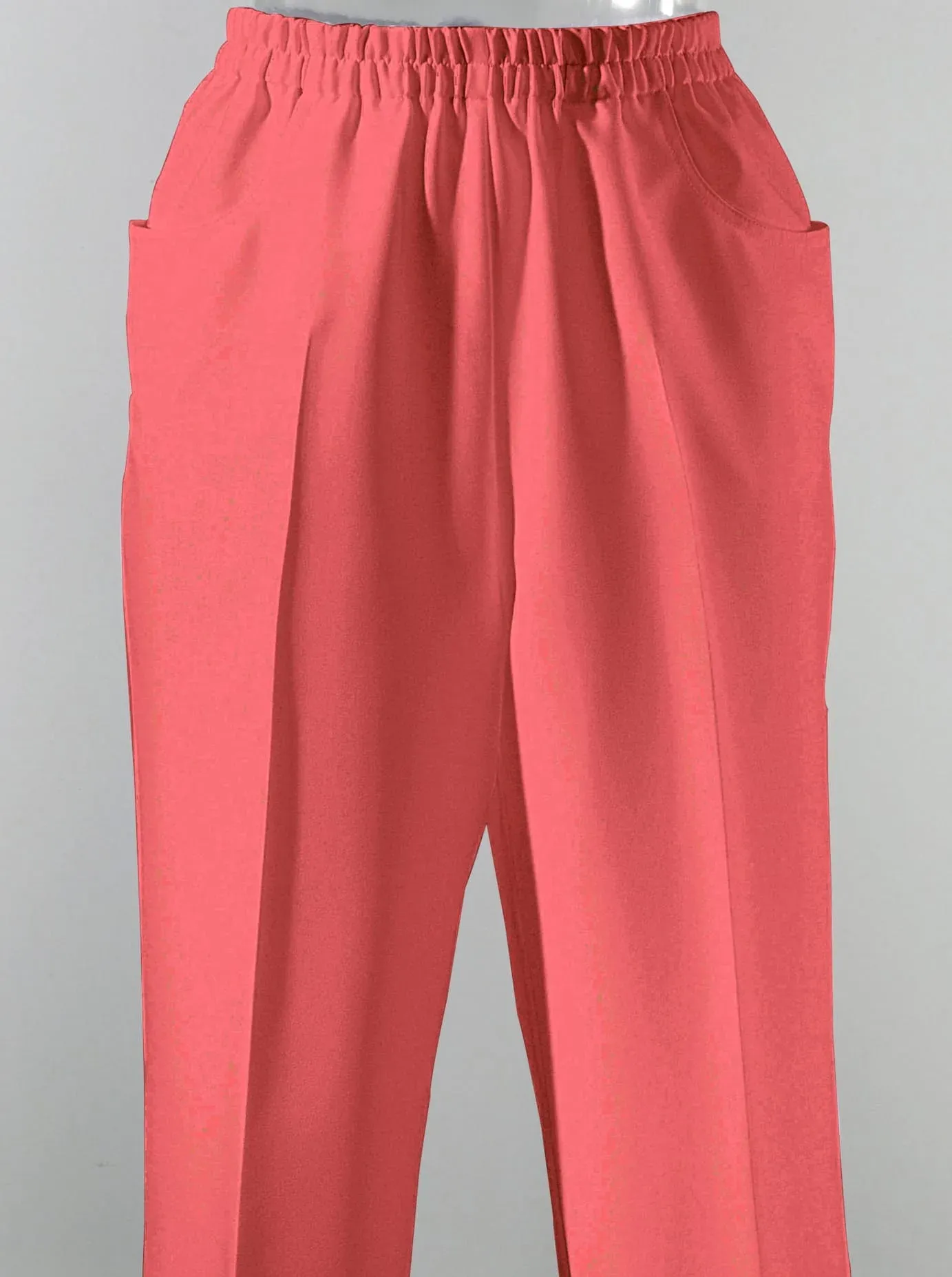 Caprihose CLASSIC BASICS, Damen, Gr. 46, Normalgrößen, pink (grapefruit), 100% Polyester, unifarben, 3/4-Länge, Hosen Caprihose