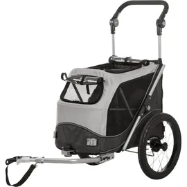 Trixie Hundeanhänger M grau/schwarz