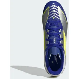 adidas F50 League MG/FG Kinder Silver Metallic/Solar Yellow/Lucid Blue 35