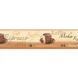 A.S. Création Bordüre - Papierbordüre mit hübschem Lifestyle Motiv in Beige, Braun und Creme - auf 5,00 m x 0,13 m je Rolle