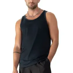 Mey Network Vest Navy Lyocell Medium Herren