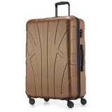 suitline Hartschalenkoffer Trolley 4-Rollen 76 cm / 96-110 l cappuccino