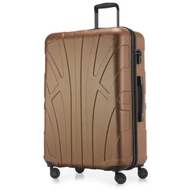 suitline Hartschalenkoffer Trolley 4-Rollen 76 cm / 96-110 l cappuccino