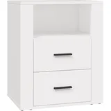 vidaXL Nachtschrank 50 x 36 x 60 cm Weiß