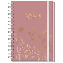Häfft Lieblings-Timer 2026/2027 17 Monate [Fine Flowers Rosé] EM