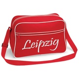 multifanshop multifanshop® Retrotasche - Leipzig - Schriftzug - Druck weiß