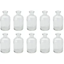 NaDeco Glasfläschchen 12x7 cm 10 St.
