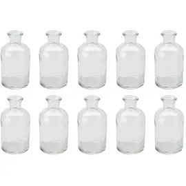 NaDeco Glasfläschchen 12x7 cm 10 St.
