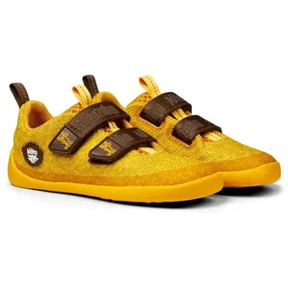 Affenzahn Knit Happy Tiger Jungen Klettschuh gelb