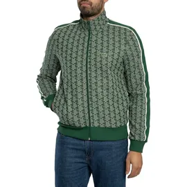 Lacoste Paris Jacquard-Trainingsjacke mit Reißverschluss, Grün M - Grün - M