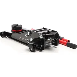 XPOtool Rangierwagenheber hydraulisch 3t, 85-500mm Hubhöhe, Fahrbarer Wagenheber, Autoheber mit Doppelkolben und Vier Rollen