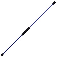 Sport-Tec Schwingstab für Tiefenmuskulatur, Schwungstab für Vibrationstraining flexibel inkl. Übungsposter, 160 cm, Blau