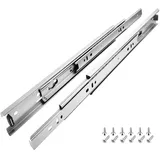 Schubladenschienen 300mm, 3 Paar (6 Stk.) Kugelauszug, 35mm Nut Schubladenauszug, Vollauszug Schubladenführungen mit Montageschrauben, Schubladen Schienensystem belastbar bis 35kg