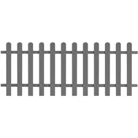 vidaXL Lattenzaun WPC 200 x 80 cm grau