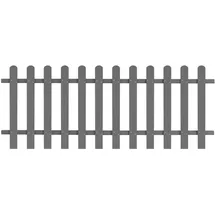 vidaXL Lattenzaun WPC 200 x 80 cm grau