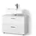 livinity Waschbeckenunterschrank Ronco 80 x 58,6 x 41 cm Weiß Hochglanz