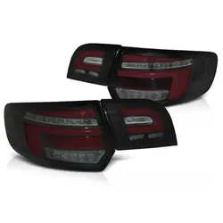 Voll LED Lightbar Rückleuchten für Audi A3 8P Sportback 04 -Schwarz dynamischen Blinker