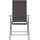 vidaXL Garten-Essgruppe 7-tlg. silber/schwarz 3070636