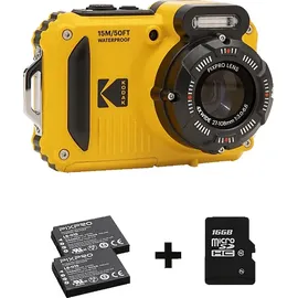 Kodak PixPro WPZ2 Unterwasser Digitalkamera Gelb, 4x opt. Zoom, LCD (230K Pixel)