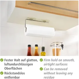 Wenko Static-Loc® Küchenrollenhalter Chrom Silber glänzend
