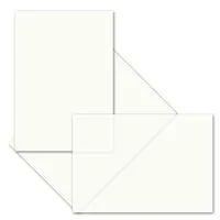 250x ungefalztes einfaches Einlege-Papier für B6 Karten - transparent-weiß - 11,8 x 17,8 cm - hochwertiges durchsichtiges Papier ohne Falz - von GUSTAV NEUSER