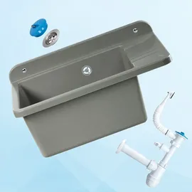 GOSPO Ausgussbecken 50,5 x 34 x 26,5 cm Grau