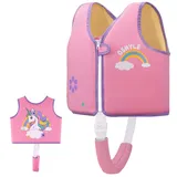 OSHYLE Schwimmweste für Kinder, Kleinkinder, Schwimmflügel, Weste mit Sicherheitsgurt, Auftriebshilfe (Rosa, S(1-3))