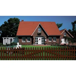 Gartenpforte für Aluminium Gartenzäune –  Gartentür 100 cm, braun pulverbeschichtet – Zauntür mit Zubehör – robustes Tor zur modernen Gartenabgrenzung