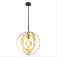 Nettlife Kronleuchter Weiß Holz Pendellampe Vinatge E27 Landhausstil, Höhenverstellbar, LED fest integriert, Esszimmer Bar Restaurant weiß Ø 40 cm