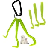 Zeckenzange Und Zeckenhaken Zur Entfernung Von Zecken Bei Katzen, Hunden Und Menschen. Zeckenhaken Aus Edelstahl Zur Sicheren Entfernung Der Parasiten. 3-teiliges Zeckenentfernungsset, Grün.