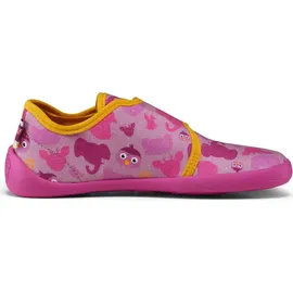 Affenzahn Hausschuh Baumwolle Movy Vogel für Kinder, rosa, 24 EU