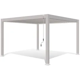 Weide Pergola Deluxe Plus 4 x 4 m Weiß