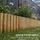 Outsunny Gartenzaun 176 x 30 cm beige Holz 1 St.