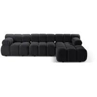 Micadoni Ecksofa Bellis, modular 4-Sitzer grau