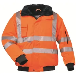 elysee Warnschutz Pilotjacke GUSTAV - leuchtorange;marine - S