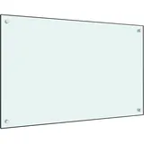 deluke DELUKE® Küchenrückwand Glas 80x50cm Weiß Wandverklediung Küche Wandschutz Spritzschutz Herdspritzschutz Glasplatte Rückwandküche Küchenwand Design