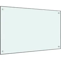 deluke DELUKE® Küchenrückwand Glas 80x50cm Weiß Wandverklediung Küche Wandschutz Spritzschutz Herdspritzschutz Glasplatte Rückwandküche Küchenwand Design