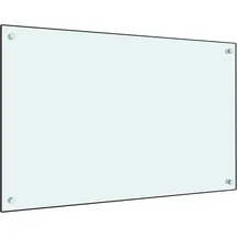 deluke DELUKE® Küchenrückwand Glas 80x50cm Weiß Wandverklediung Küche Wandschutz Spritzschutz Herdspritzschutz Glasplatte Rückwandküche Küchenwand Design