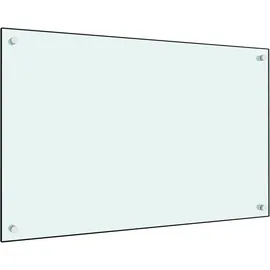 deluke DELUKE® Küchenrückwand Glas 80x50cm Weiß Wandverklediung Küche Wandschutz Spritzschutz Herdspritzschutz Glasplatte Rückwandküche Küchenwand Design