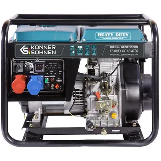 Könner & Söhnen Diesel Stromerzeuger Notstromaggregat 230V 400V Notstromgenerator 6,5kW 14 PS K&S 8100HDE-1/3 ATSR