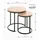Haku-Möbel HAKU Möbel Beistelltische-Set eiche