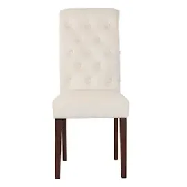 CLP 2er Set Esszimmerstühle Lisburn creme/Samt